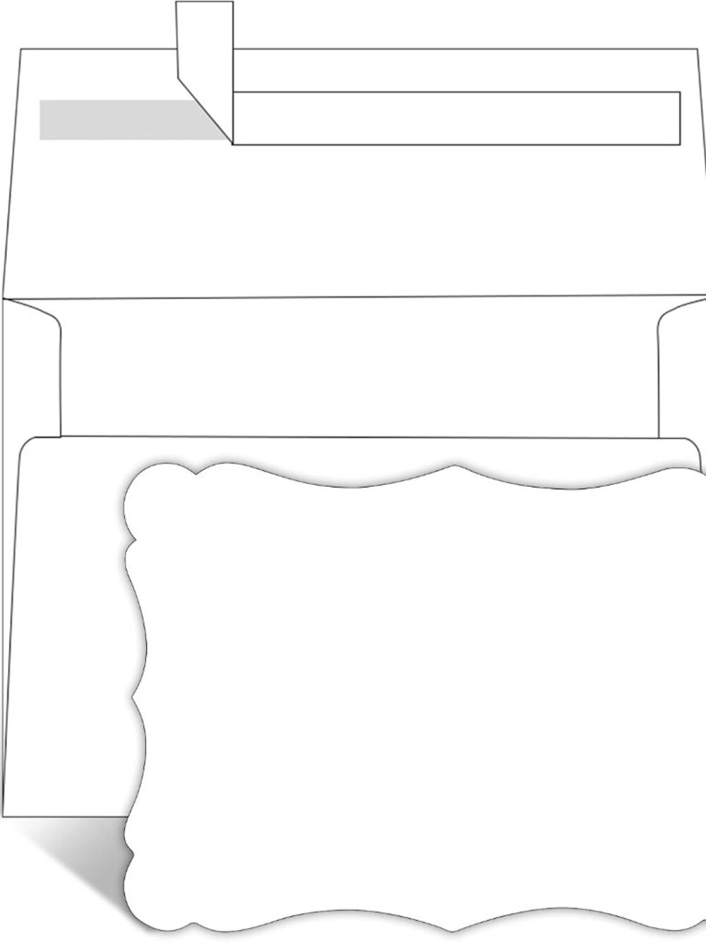 100 Pack Blank 5x7 Invitations with Envelopes